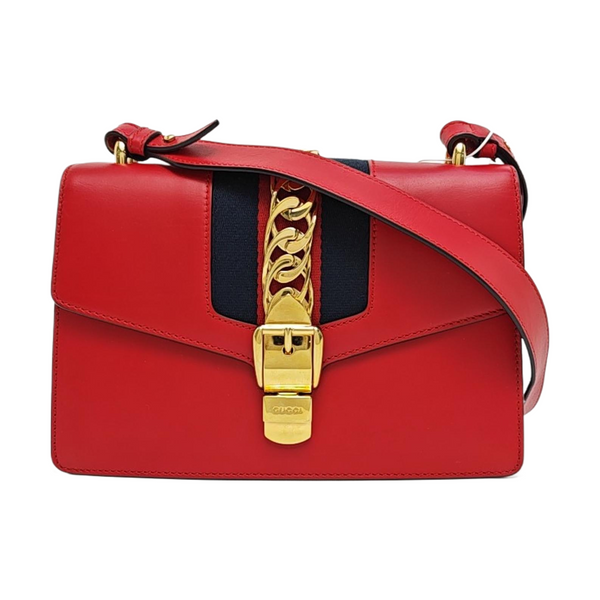 Sylvie Small Calfskin Red