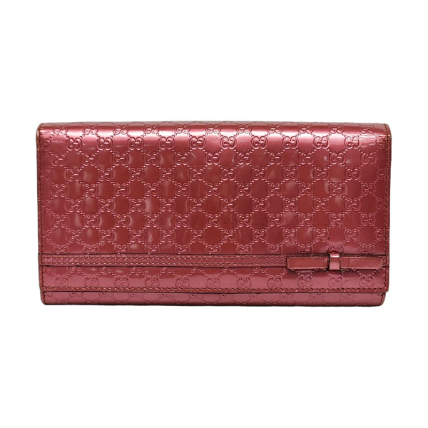 Monogram Patent Leather Wallet Pink