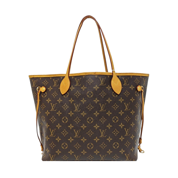 NEVERFULL MM Monogram Coated Canvas Brown