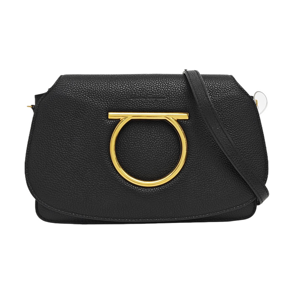 Gancini Calfskin Black