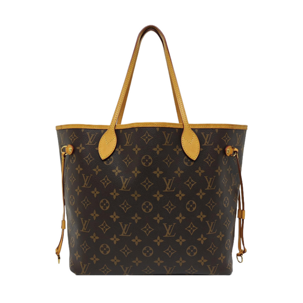 NEVERFULL MM Monogram Coated Canvas Brown