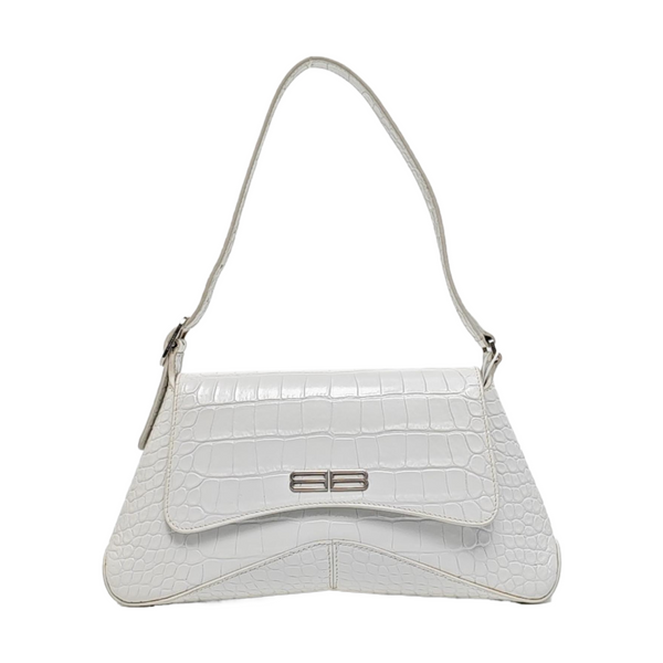 Calfskin Top Handle Bag White