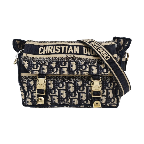 Diorcamp Small Oblique Canvas Blue