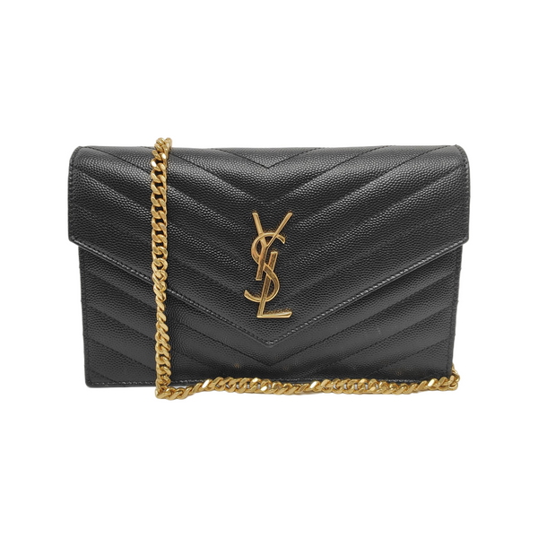 MONOGRAM WOC Chevron, Quilted Calfskin Black