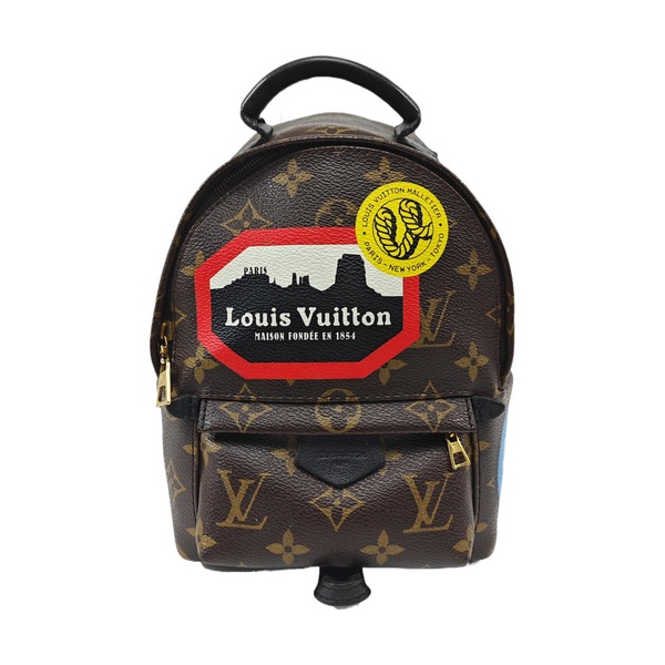 PALM SPRINGS Mini Monogram Coated Canvas Brown