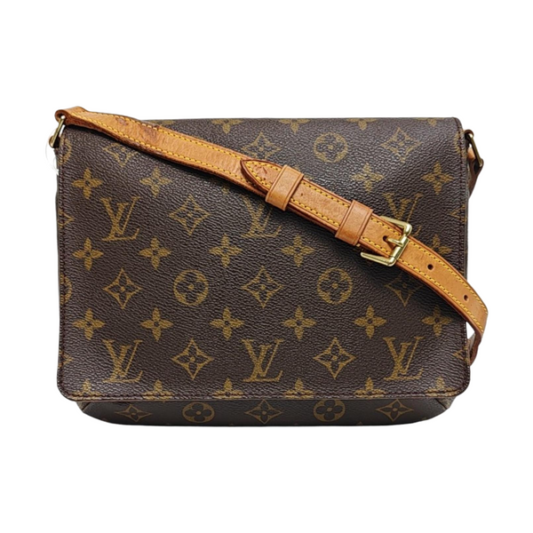 MUSETTE TANGO Monogram Coated Canvas Brown