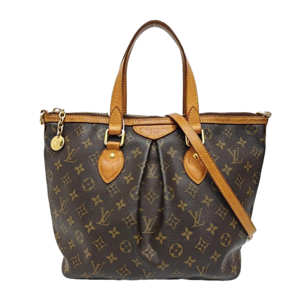 PALERMO PM Monogram Coated Canvas Brown