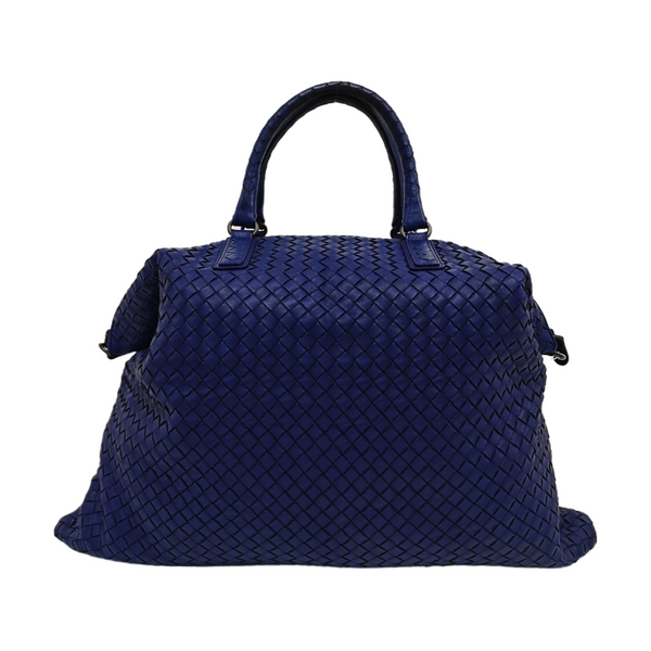 Lambskin Top Handle Bag Blue