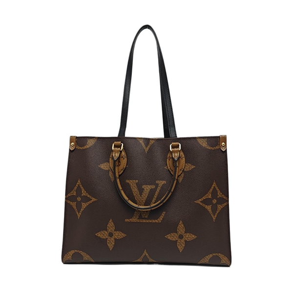 ONTHEGO MM Monogram Coated Canvas Brown