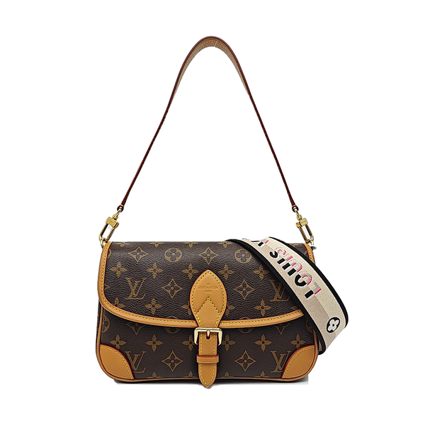 DIANE Monogram Coated Canvas Brown