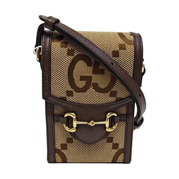 Horsebit 1955 Mini Monogram Canvas Beige
