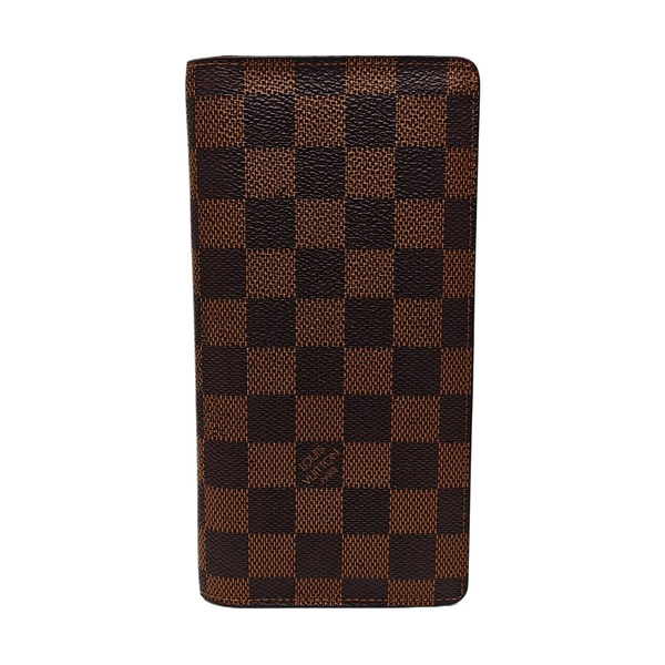 JAMES Damier Ebene Coated Canvas Brown Wallet