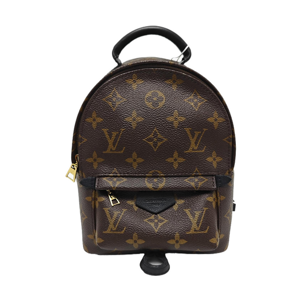PALM SPRINGS Mini Monogram Coated Canvas Brown