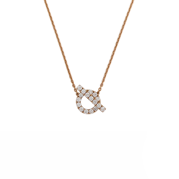 Collar Finesse de oro rosa de 18k