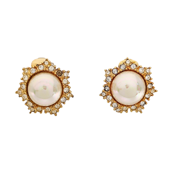 Metal Gold Clip On Earrings