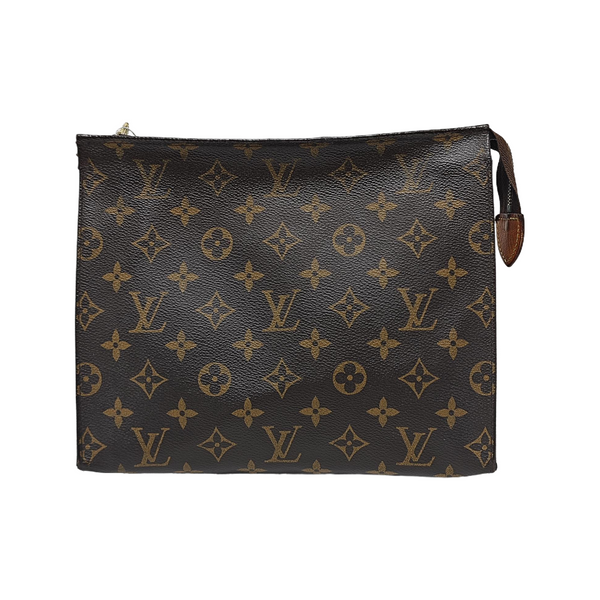 TOILET POCKET 26 Monogram Coated Canvas Brown