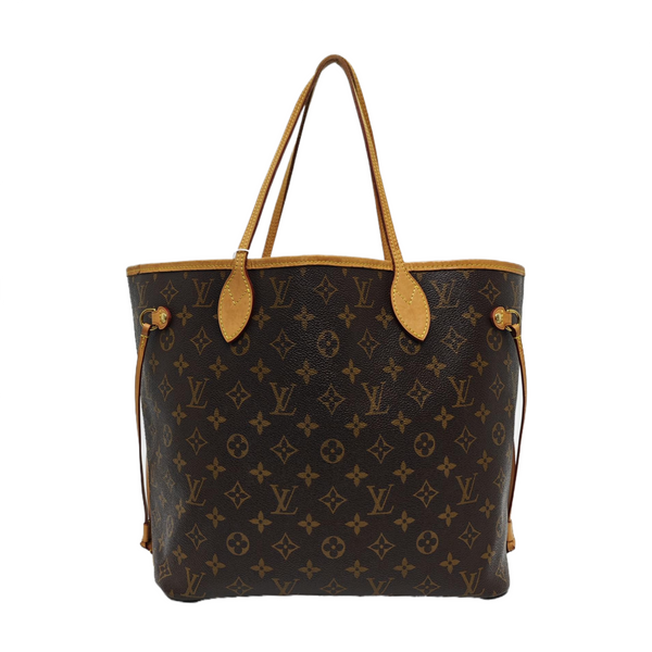 NEVERFULL MM Monogram Coated Canvas Brown