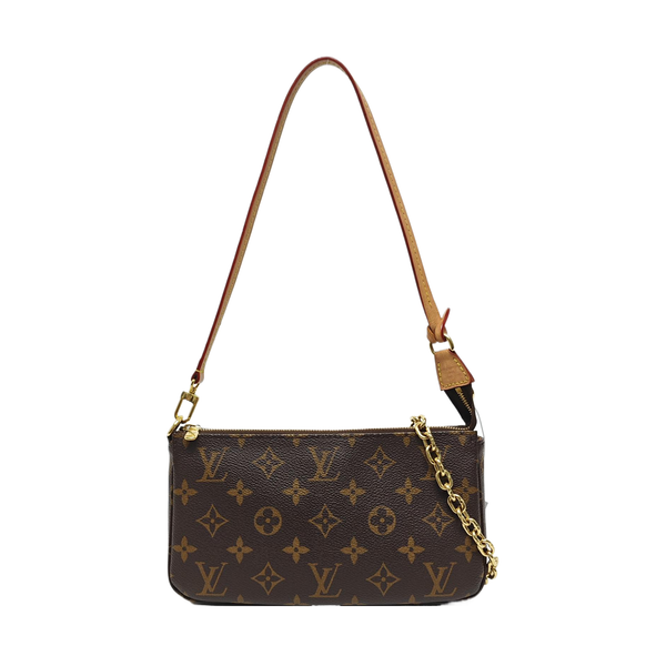 POCHETTE ACCESSOIRES GM Monogram Coated Canvas Brown