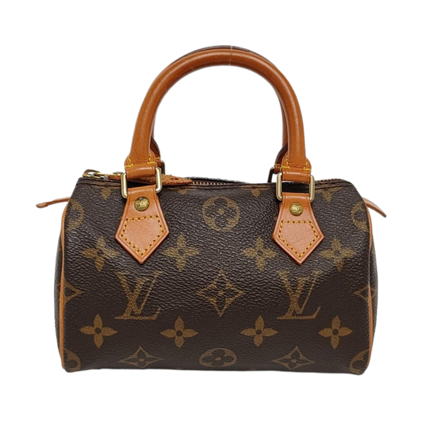 SPEEDY Nano Monogram Coated Canvas Brown