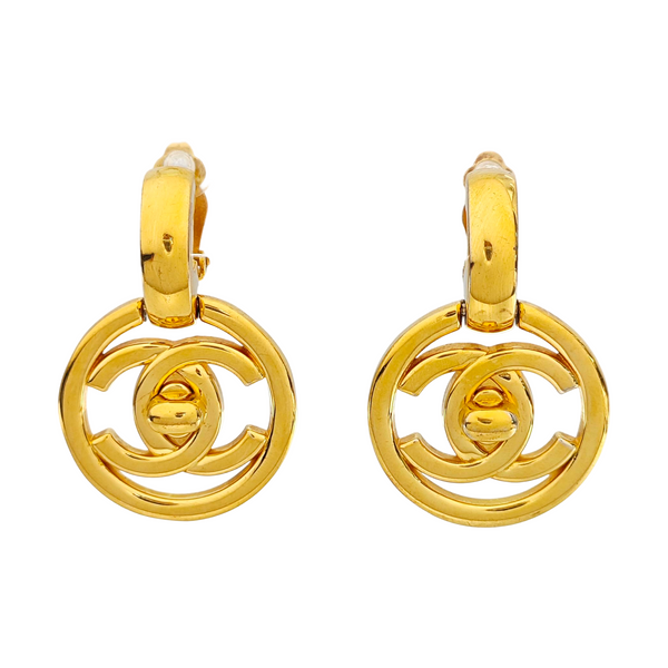 Metal Gold Clip On Earrings