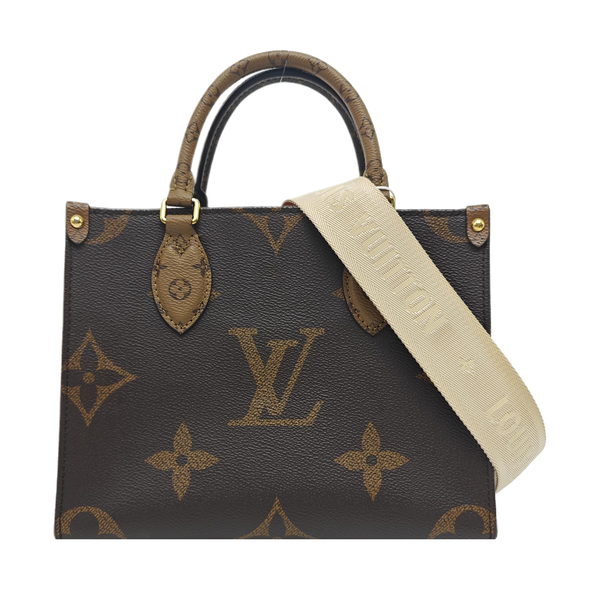 ONTHEGO PM Monogram Coated Canvas Brown