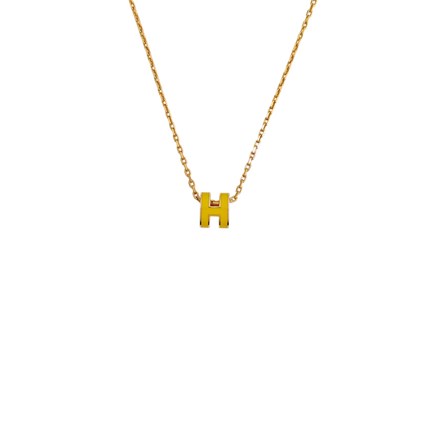 Pop H Metal Rose Gold Necklace