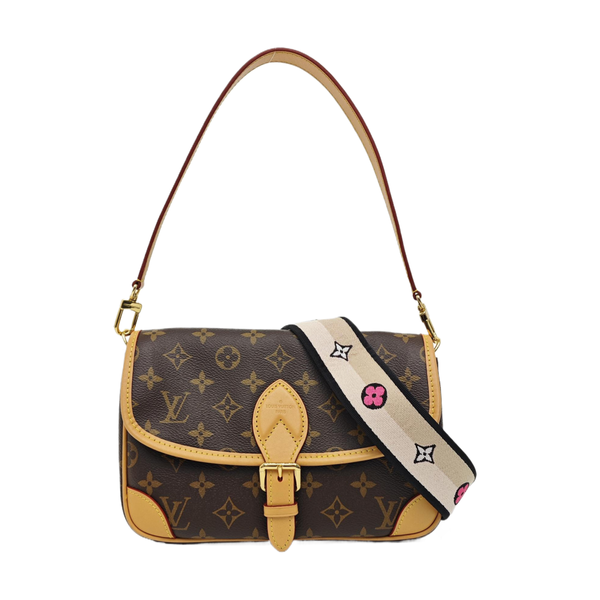 DIANE Monogram Coated Canvas Brown