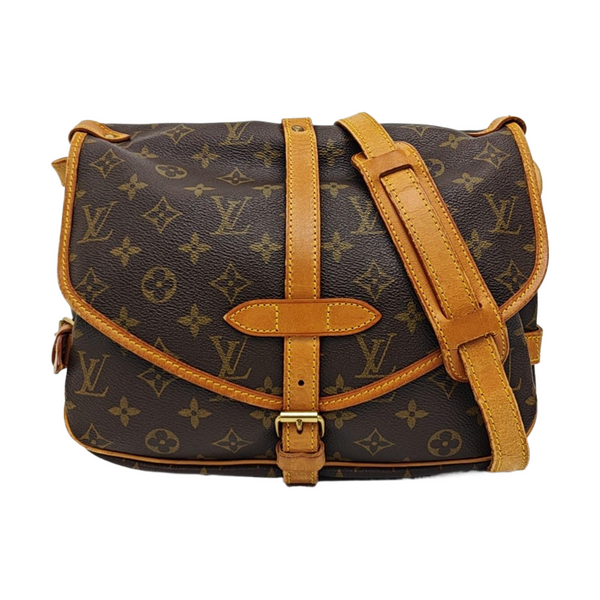 SAUMUR Monogram Coated Canvas Brown