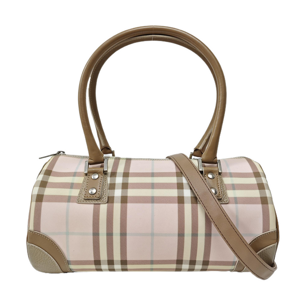 Coated Canvas Shoulder Bag Pink