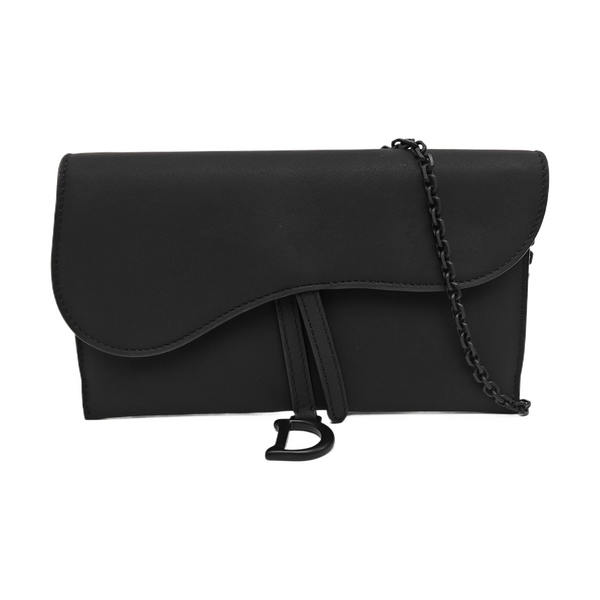 Saddle Mini Calfskin Black