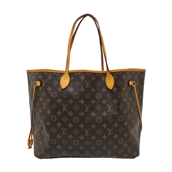 NEVERFULL GM Monogram Coated Canvas Brown