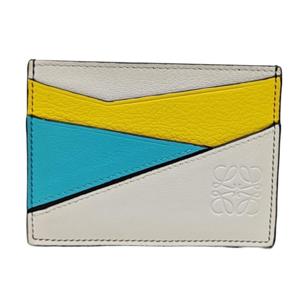 Puzzle Calfskin Multicolor Card Holder