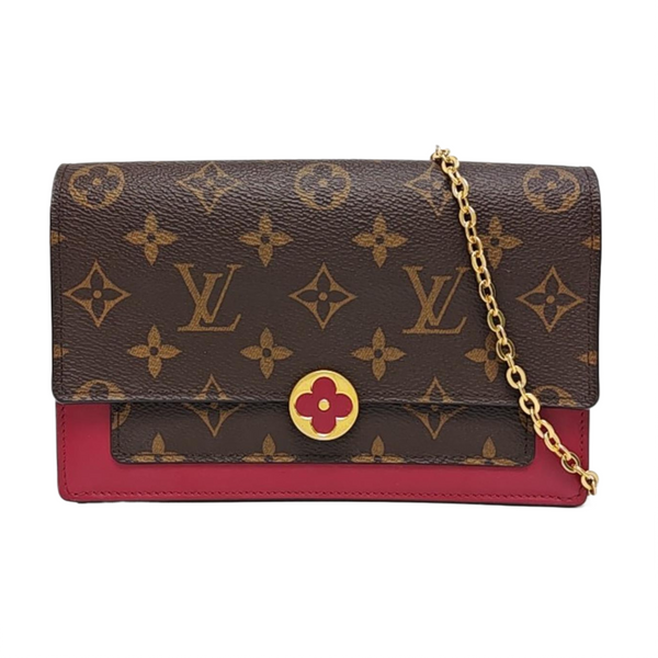 FLORE Monogram Coated Canvas Brown