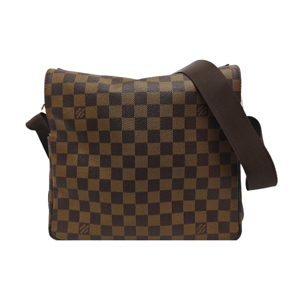 NAVIGLIO MM Damier Ebene Coated Canvas Brown