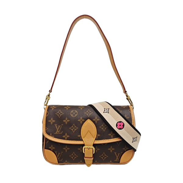 DIANE Monogram Coated Canvas Brown