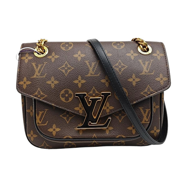 PASSY Monogram Coated Canvas Brown