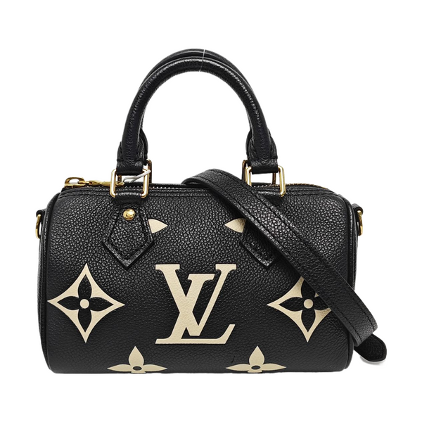 SPEEDY Nano Monogram Calfskin Black