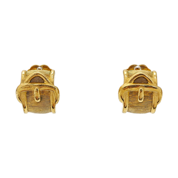 Metal Gold Clip On Earrings
