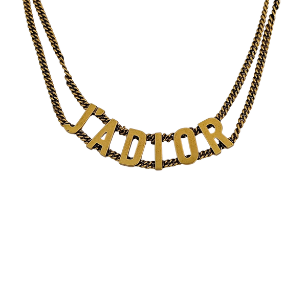 J'adior Metal Gold Necklace