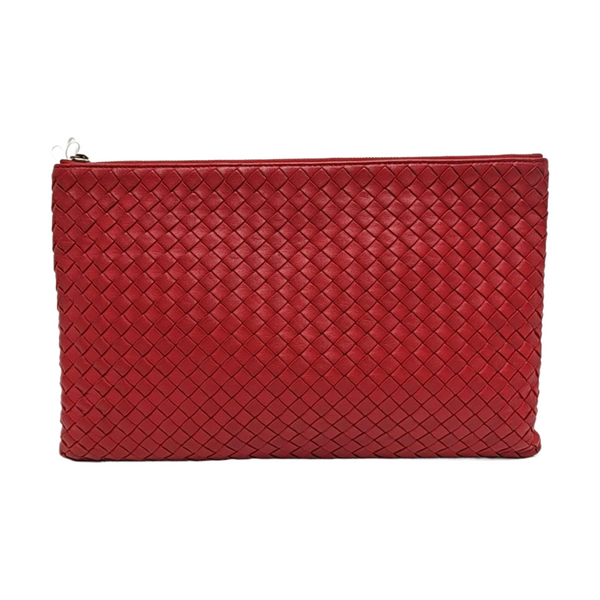 Calfskin Clutch Red