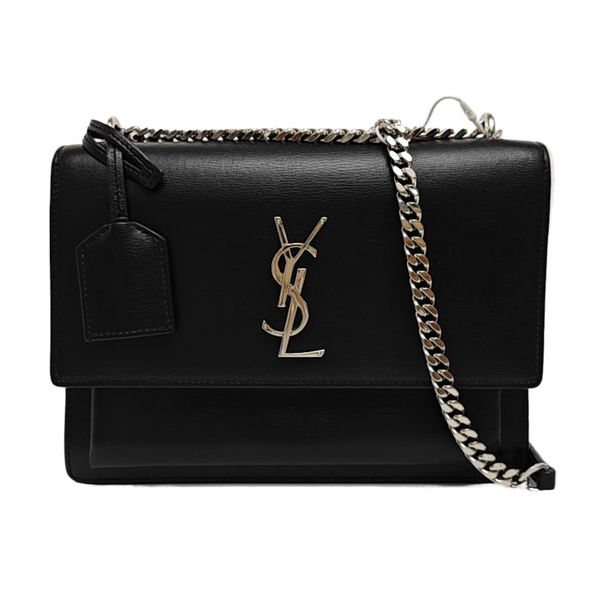 SUNSET Medium Calfskin Black