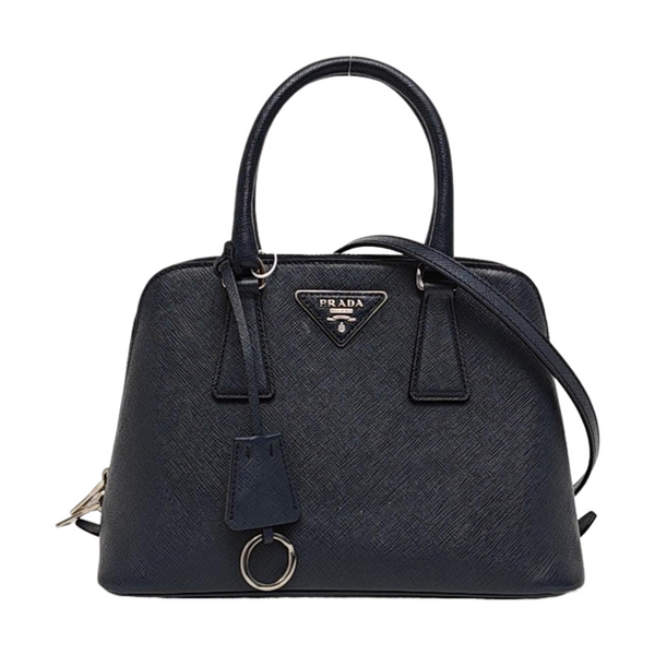 Promenade Small Saffiano Calfskin Blue