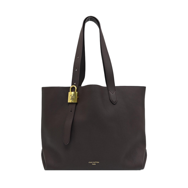 LOW KEY CABAS MM Calfskin Purple