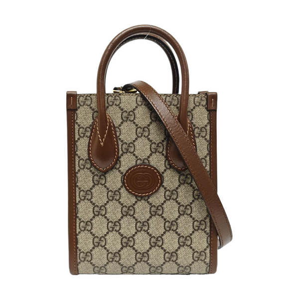 Retro Mini Monogram Coated Canvas Beige
