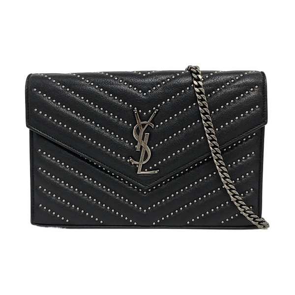 MONOGRAM Medium Chevron Calfskin Black