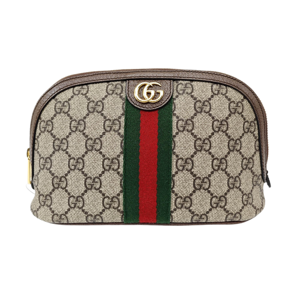 Ophidia Large Monogram Coated Canvas Beige