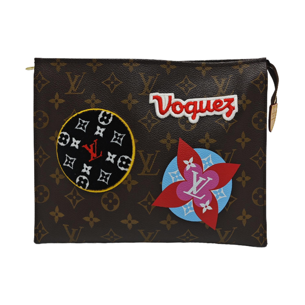 TOILET POCKET 26 Monogram Coated Canvas Brown