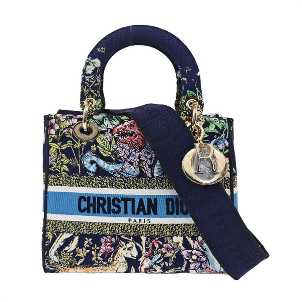 Lady D-Lite Medium Canvas Blue