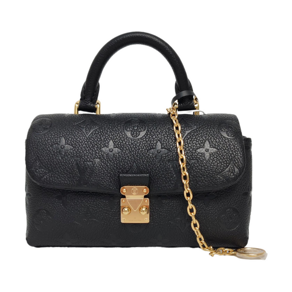 MADELEINE Nano Monogram Calfskin Black