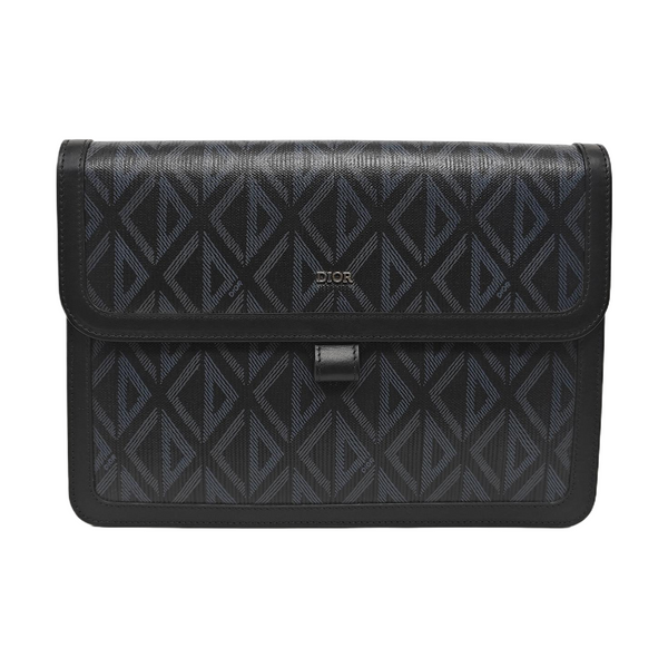 Hit The Road Oblique Coated Canvas Black